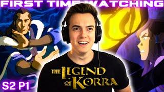 *DONT TRUST HIM* The Legend of Korra S2 Ep 1-4  First Time Watching reactioncommentaryreview