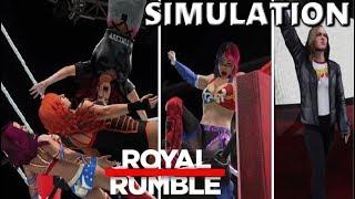 WWE 2K18 SIMULATION WOMENS ROYAL RUMBLE MATCH 2018 HIGHLIGHTS