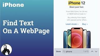 Find Text On A WebPage on iPhone #Short