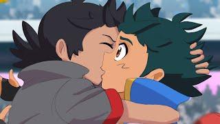 Goh kissed a guy Ash - ANIMATIC