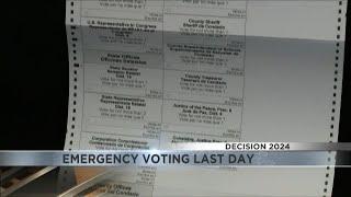 Last day for emergency voting