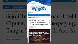 Sejoli Tewas Berpegangan Tangan di Atas Kasur Hotel Kawasan Ciputat Kamar Terkunci dari Dalam