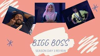 BIGG BOSS SEASON 3  DAY 3  REVIEW  MOHANLAL  ASIANET  DIMPAL  MAJIZIYA  KIDILAN FIROZ