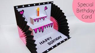 Handmade birthday card for best friend  Birthday greeting card for best friend  Easy birthday card