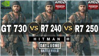 GT 730 VS R7 240 VS R7 250  3 Games Tested  Which Is Powerful ?