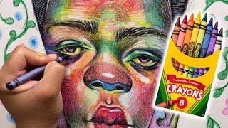 Making ART with only CRAYONS?