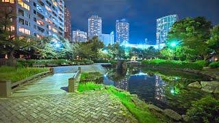 Tokyo Japan - Summer Night Walk Along Sumida River • 4K HDR