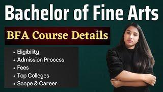 Bachelor of Fine Arts BFA course details 2020