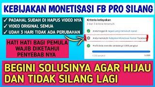 ATASI KEBIJAKAN MONETISASI KONTEN FACEBOOK PROFESIONAL 2024