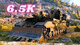 Conqueror Gun Carriage  6.5K Damage   World of Tanks Replays