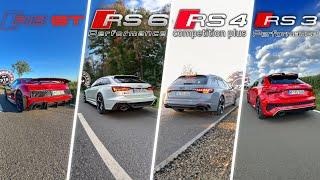 Audi Sport 100-200 kmh accelerations RS3 RS4 RS5 RS6 performance RS7 MTM R8 GT‼️