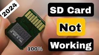 SD Card Not Working  Memory Card Not Working  sd card format problem  sd card not showing