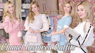 CHANEL INSPIRED OUTFITS  URBAN REVIVO TRY ON HAUL  STYLED WITH MY CHANEL UNICORN BAGS  LINDIESS