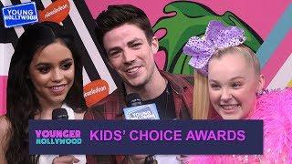 Jenna Ortega Grant Gustin JoJo Siwa & More Play Never Have I Ever at the Kids Choice Awards