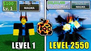 Beating Blox Fruits as Noob Bacoon Full Ghoul v4 Awakened Magma Fruit Noob to Pro In Blox Fruits