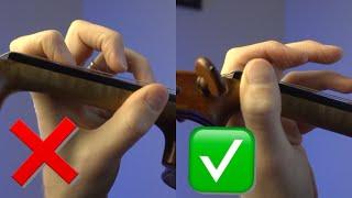 Left Hand Violin Thumb Placement  Violin Tutorial  Violin Lesson