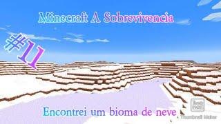 Minecraft A Sobrevivencia#11 Encontrei o Bioma de neve