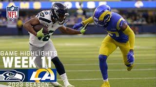 Seattle Seahawks vs. Los Angeles Rams  2023 Week 11 Game Highlights