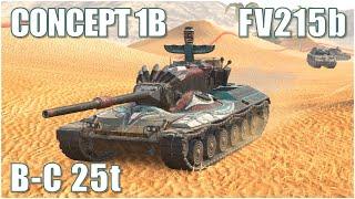 B-C 25t Concept 1B & FV215b ● WoT Blitz