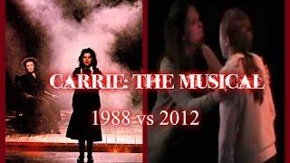 Carrie The Musical - I Remember How Those Boys Could Dance w Lyrics 1988 vs 2012