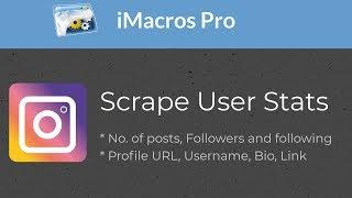 iMacros - Scrape Instagram user information