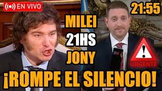 URGENTE MILEI EN VIVO CON JONY VIALE CON UN ANUNCIO BOMBA