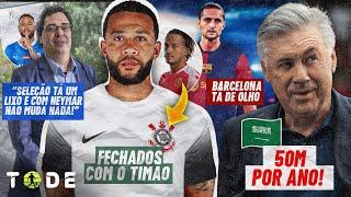 CASAGRANDE DETONA o BRASIL l ANCELOTTI na ARÁBIA e ALONSO no REAL l DEPAY É DO TIMÃO l RABIOT e+