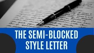 The Semi-Blocked Style Letter CSEC EDPM