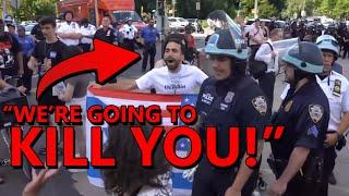 Zionist THREATENS Pro-Palestinian Protesters We’re Going to Kill You