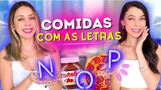 UM DIA INTEIRO COMENDO COMIDAS COM A LETRA N  O  P  Q 