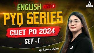 CUET PG 2024 English Previous Year Question  PYQs Set 1  By Rubaika Maam