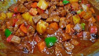 Mas Masarap pala Pag Ganitong Style ang Gawin mo sa Menudo Panghandaan Recipe