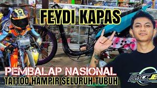 Pembalap nasional asal kota bitung feydi kapas buat tattoo