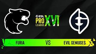 FURIA vs. Evil Geniuses - Map 1 Overpass - ESL Pro League Season 16 - Group D