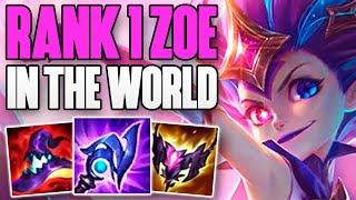 BEST ZOE IN THE WORLD KOREAN CHALLENGER GAMEPLAY  CHALLENGER ZOE MID  Patch 12.16 S12