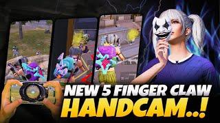 HANDCAM With ONLY 6 Days Of Practice On New 5 FINGER CLAWWith Full HIGH SENSITIVITYMew2  BGMI.