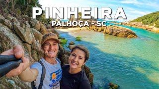  PALHOÇA  PRAIA DA PINHEIRA como VOCÊ NUNCA VIU  O MELHOR DO LITORAL PALHOCENSE