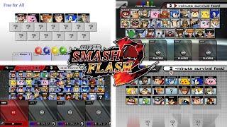 Evolution of Characters Selection Screen  Super Smash Flash 2