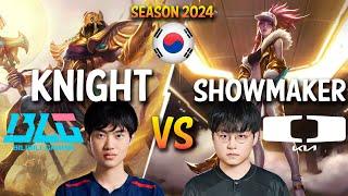 BLG Knight vs DK ShowMaker - Knight AZIR vs ShowMaker AKALI Mid - Patch 14.7 KR Ranked CHALLENGER