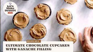 How to Make the Ultimate Chocolate Cupcakes with Ganache Filling  Lets Make Dessert