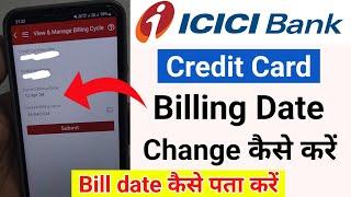 icici credit card billing cycle date change 2024  How to change icici bank credit card billing date
