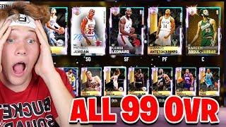 ALL 99 OVERALL GALAXY OPAL LINEUP NBA 2K19