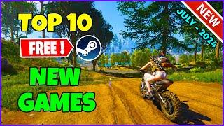 TOP 10 NEW Free Steam Games to Play July 2024