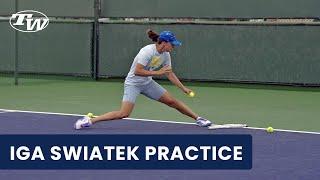 Watch WTA Pro Iga Swiatek full practice at the23 BNP Paribas Open tennis drills you can use