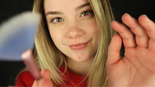 ASMR Sweet Simple PERSONAL ATTENTION Ear To Ear Whispers Face Brushing Hand Movements Affirmation