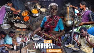 Andhra Family Selling Upma Pesarattu Only 30₹-  Special Onion Rava Dosa  Chodavaram  Street Food
