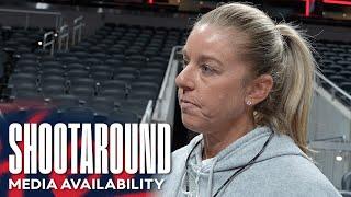 Indiana Fever Shootaround Media Availability vs. Las Vegas Aces  September 13 2024