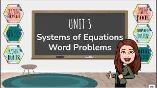 Systems of Equations Word Problems