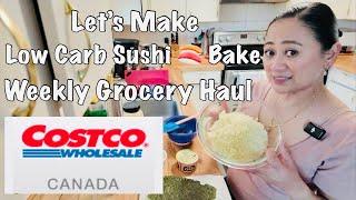 Weekly Costco Grocery Haul  Lets Make Some Low Carb Sushi