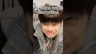 Try not to laugh filter edition #shorts #couple #cute #laughingfilter #funny